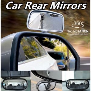 MLADEN 1Pc Car Blind Spot Mirror Rear View Mirror Universal Side Rear Mirror Car Back Mirror 360° Adjustable Wide Angle