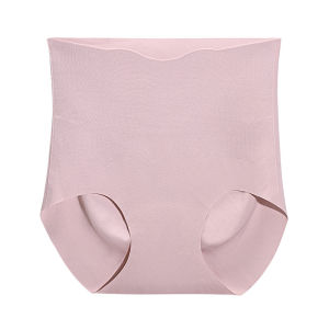 High waisted tummy-controlling panties for women with waist-tightening and hip-lifting Breathable Hip Lifting Womens Silk Antibacterial Tummy Tuck Panties Hip Lift No Trace Wear Antibacterial Underwear
