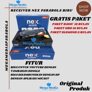 Receiver Nex Parabola Biru Hybrid Ku Band C Band Terbaru Bisa Untuk Youtube