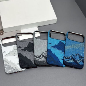 Mangetic Phone Cases For iPhone 17 16 Pro Max Carbon Fiber Texture Camera Armor Metal Ring For Magsafe Charging Hard Back Cover