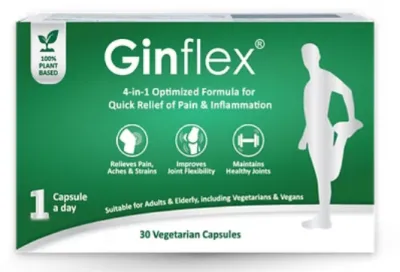 【Expiry 2028 Authentic】Ginflex Vegetarian Capsules 30s