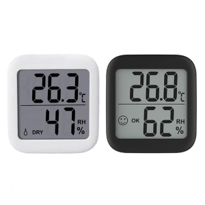 LCD Digital Temperature Humidity Detector-Sensor Gauge- with Magnet & Bracket-Electronic Thermometer Hygrometer for Home