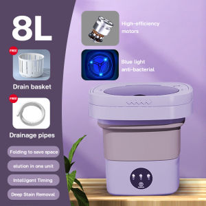 YOUO 8L/12L/15L Washing Machine Mini Portable Automatic Integrated washing and leaching underwear special sterilization baby children type out travel essential tools Intelligent household appliance