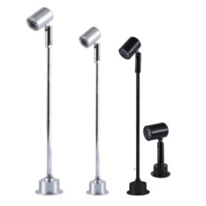Led Spotlight Rotatable Stand Pole Lamp for Jewelry Showcase Exhibition Display Surface Mount Spot Light  3W 220v/DC12v