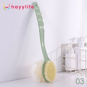 HAYYLIFE Sikat Punggung Badan untuk Mandi dengan Shower Puff HL-BDA502