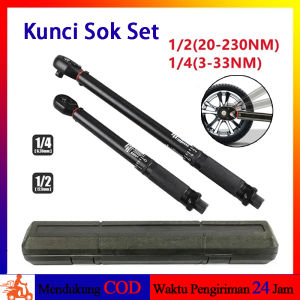 1/4 1/2 Torsi Preset Torsi Kunci Pas Drive Alat 5-210 Nm Positif Negatif Dua Arah Penyesuaian Kunci Pas Perbaikan Otomatis Alat Tangan