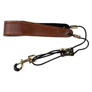 Comfortable Saxophone Strap Soft PU Leather Neck Strap Adjustable Length Neck Padded Saxophone Strap Harnesses Neck Bands