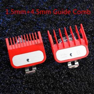 [COD] Modingdue 1.5 + 4.5มม.ขนาดคู่มือหวี Red ATTACHMENT comb set with Metal Holder clipper