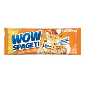 Mayora WOW Spaghetti Instant Creamy Carbonara 88g Meaty Bolognaise 84g Spageti