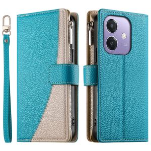 For OPPO A18 A3X A5X A3 A5 A6 Pro A17 A17K A16 A38 A54 A55 A57 A57S A58 A74 A76 A77 A77S A78 A79 A94 A96 4G Phone Case Magnetic Leather Color Splicing Wallet Card Slot Fashion Flip Cover Casing