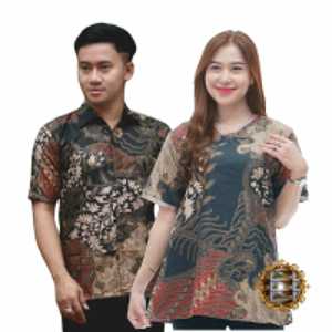 Batik Couple Motif Phonix Pria & Wanita M L XL