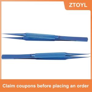 【ZTOYL】 Nhíp vân tay chính xác cạnh 0.15mm Dụng cụ sửa chữa nhíp hợp kim Titan