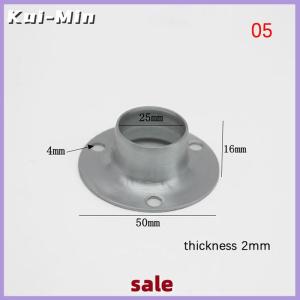 Kui-Min Stainless Steel Flange Seat For Wardrobe Curtain Cloth Rod Seat Round Tube Seats Bracket Household Furniture Hardware Towel Tube Holder