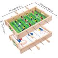 Homyl 2-in-1 Table Football Game Double Player Wooden Foosball Table Interactive Wooden Soccer Game Family Fun for Children, Indoor, Playroom. 