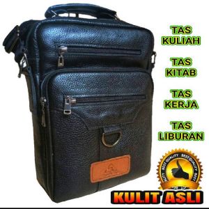 Tas Kulit Sapi Desain Praktis: Tas Kuliah & Santri