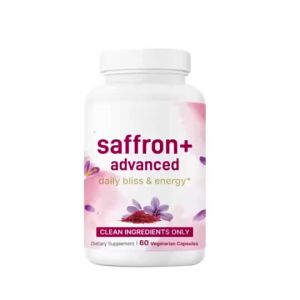 Saffron+ Advanced Supplements 0 Veggie Capsules  10-in-1 with Saffron Extract High Absorption Fat-Soluble Vitamin C