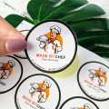 Stiker Label Makanan Bentuk Bulat Sticker Custom Kemasan Toples. 