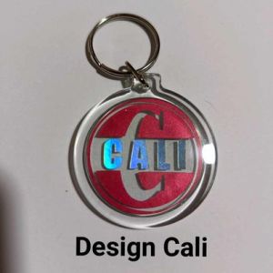 Customized/Personalized KEYCHAIN - Acrylic Round Type in 9 Designs