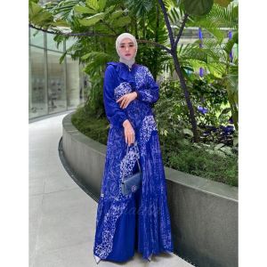 FANCY BRICK DRESS GAMIS TWILL RAYON CANDI MEKAR GAMIS BATIK CAP SHALDA PEKALONGAN