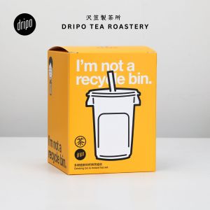 Dripo Drinking Bin & Instant Tea Set (24 Sticks / Box) | 750cc Shake Cup | Instant Tea Powder | Sugar-Free Tea | Jasmine Green Tea / Honey Black Tea / Oolong | Made in Taiwan