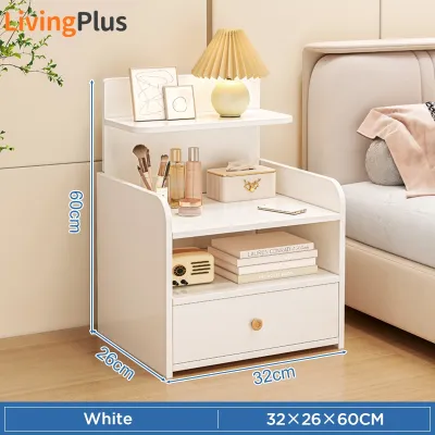 Meja Tepi Katil Bedside Table Side Table Drawer Storage Bedroom Nightstand Bed Side Table With Locker Bedside Shelf Bedside Cabinet