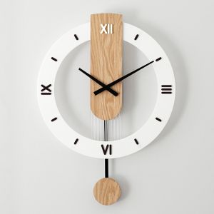 Nordic style wall clock Modern wooden clock Silent art clock Creative decoration Pendulum Clock Decoration clock