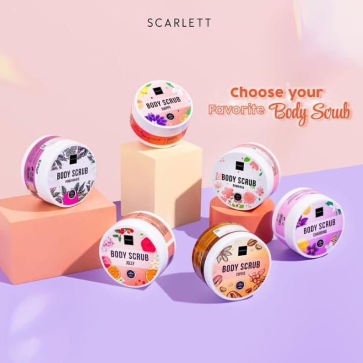 SCARLET Whitening Body Scrub Scarlett By Felicya Angelista / Body Scrub ...