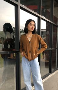Syanin Rehan Outer Cardigan Rajut Wanita: Baju Rajut Dewasa Lengan Panjang & Kardigan Wanita Korean Style Import