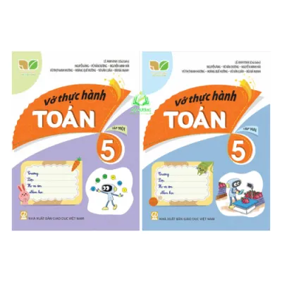 Sách - Combo Vở thực hành toán 5 - tập 1 + 2 ( kết nối )