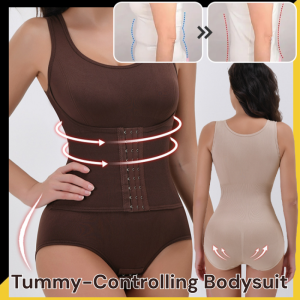 Womens One-Piece Shapewear Bodysuit Seamless Slimming Corset for Tummy Control Hip Lifting