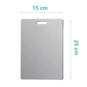[SG Stock]304 Stainless Steel Chopping Board Double-Sided Non-slip Chopping Board Anti-Bacterial Kitchen Cutting Board