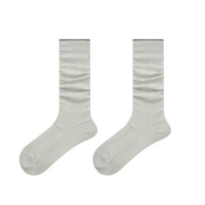 SEEMAY Solid Color JK Calf Socks Lolita Ultra-Thin Ice Silk Long Socks Sweet Japanese Style Mid-tube Stocking Sweet Girls