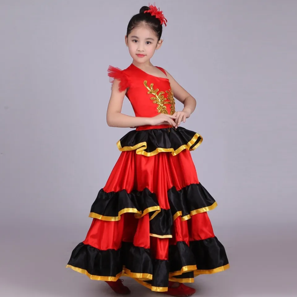 Girls spanish hotsell flamenco dress