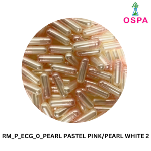 1000pcs Size 0 Pearl Pastel Pink/Pearl White 2 OSPA High Quality Empty Gelatin Capsule