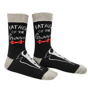 Wedding Socks for Father of the Grooms and Bride Novelty Dad Cotton Crew Socks Gift for Celebrations and Everyday Wear