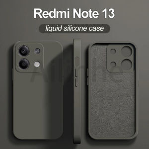 For Redmi Note 13 Note13 Pro Plus 5G Luxury Square Edge Liquid Silicone Phone Case Shockproof Soft Cover in Stock