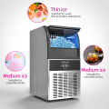 Lecon ice maker  Commercial Ice Maker Machine, Auto Makes 50KG/24 Hrs Cube Ice, With 45KG Ice Storage Capacity.Stainless Steel Under Counter Ice Machine Ideal for Coffee Shop, Bars, Home and Restaurant. 