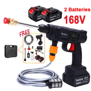 Pressure Washer High Portable Washing Machine Cordless Power Spray Agriculture Water Gun Car Wash Water Gun 45000kpa Water Pressure Wireless Washing Lithium Battery Cod | Philippines Stock