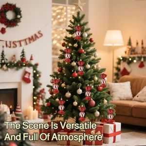 Christmas Decoration Electroplated Ornament Pendant Prop Plastic Hanging Window Decoration