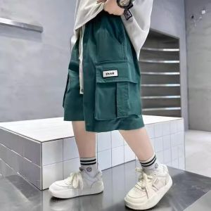 Quần dài short kaki trẻ em nam quần vải kaki túi hộp thời trang cho bé trai mẫu THINK size 18-52kg quần bé trai đi học
