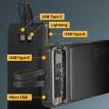PCMK - Power Bank 22.5W PD Fast Charging 10000mAh High Speed PortUSB Kabel 2in1 - Shark KP103. 