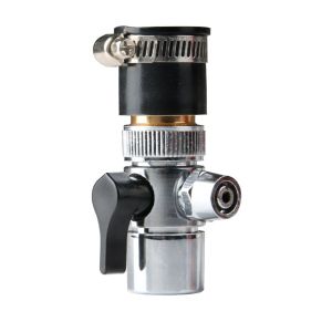 POMELOBT Switching Water Purifier Alloy Faucet Fittings 3/8“ Tube Connector Adapter Diverter Single-cut Valve