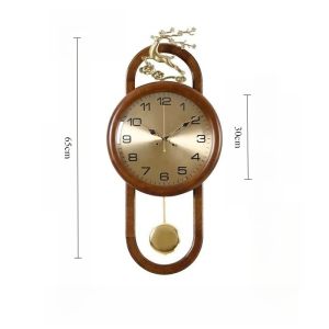xpkQ Solid Wood Wall Clocks Silent Living Room Swing Home Wall Clock Creative Simple Hanging Decorations Luxury Household Using K7M2P