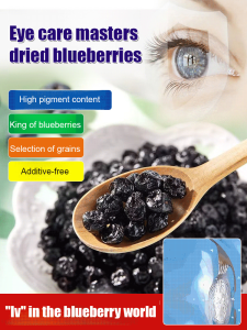 【Bright eyes】 Dried blueberries/ Replenish flesh Vitamins Dried blueberries/ additivefree Dried blueberries /Sweet Dried Fruit/ mineral Changbaishan Five Star Dried Blueberries /Dried Fruit Snacks