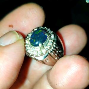 Batu kalimaya black opal solid top jarong