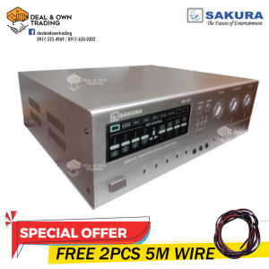 Sakura AV-757 1650 Watts x 2CH Digital Karaoke Mixing Amplifier