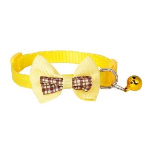 Kalung Kucing Pita Kupu Kupu Kalung Kucing Pita Kotak Kotak Kalung Kucing Bel kerincing Aksesoris Hewan Peliharaan Kucing dan Anjing PST