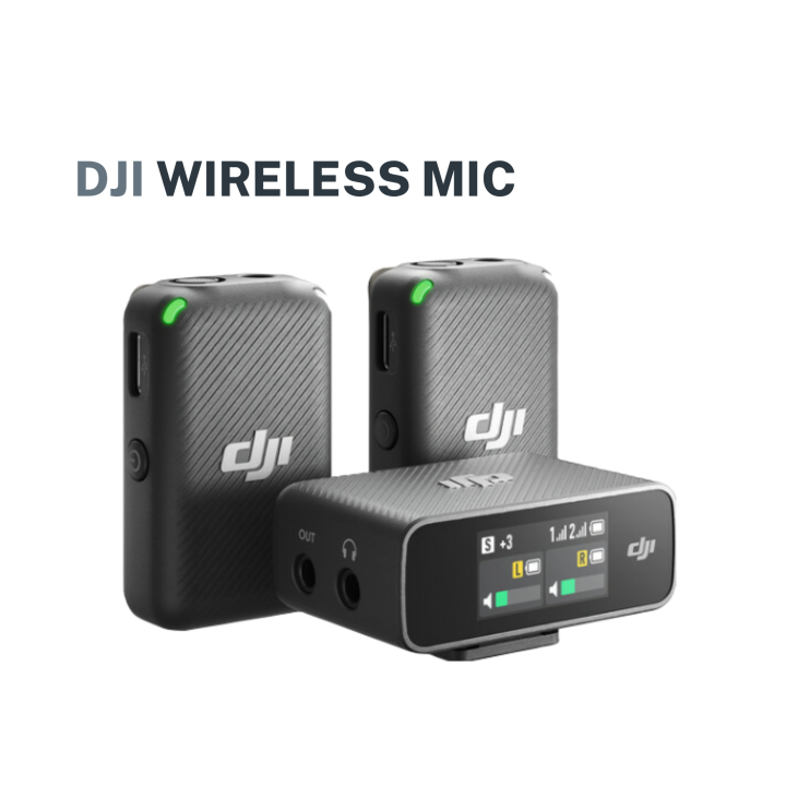 DJI Mic Wireless Microphone Kit with Up to 820' Range (2 Pieces