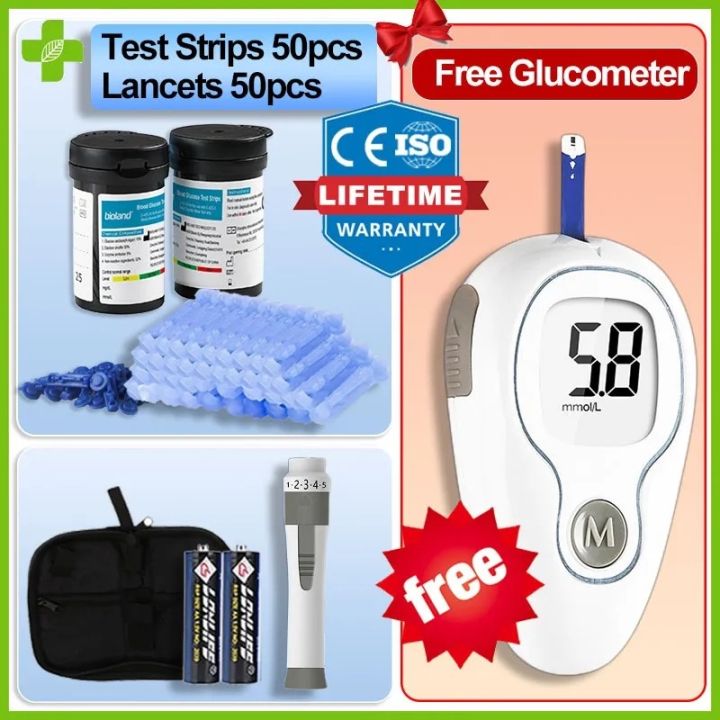 NewAnt G-425-3 Free Blood Sugar Monitoring Device with 25/50 Test ...