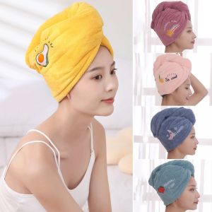 Khăn quấn ủ tóc nhanh khô siêu tốc chất liệu cotton 2 lớp mềm mại thấm hút tốt có nút cài